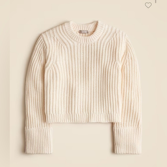 J.Crew Heritage cotton fisherman crewneck sweater, Size M - Picture 4 of 16